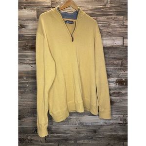 Eddie Bauer Yellow Quarter Zip